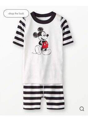 Hanna Andersson Mickey Mouse Hannajams Pajama Set, Size 4